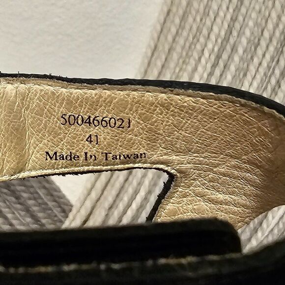 Fly London Piat Black Patent Leather Sandals Sz 41 (US-10.5) - Picture 4 of 6